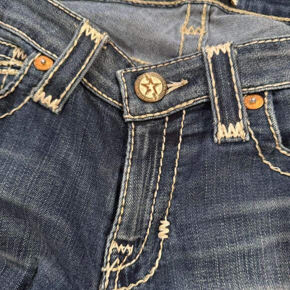 Big Star Y2K Women’s Jenae Skinny Blue Denim Jeans Thick Stitch Cowgirl Sz.27R - Picture 5 of 7